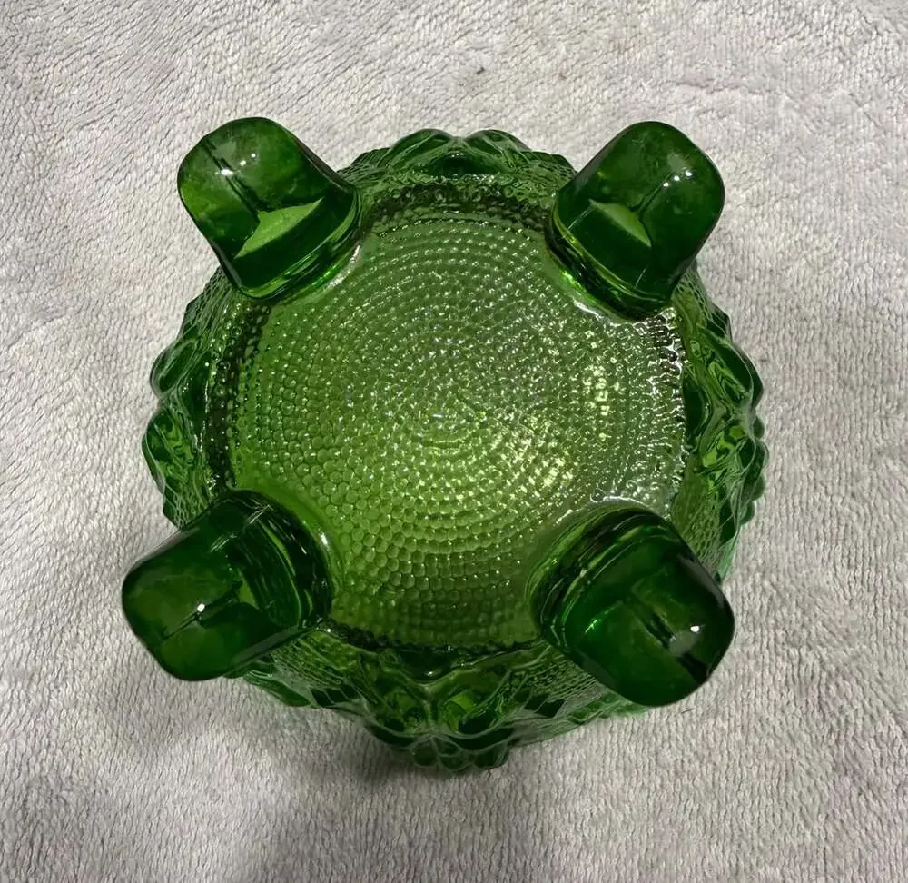 Jeannette Glass Harvest Grape Footed Candy Dish